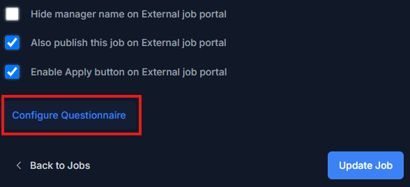 Access questionnaire